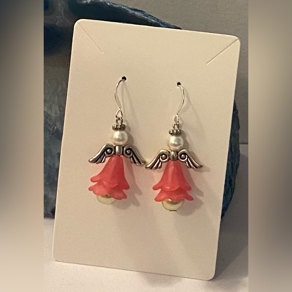 NEW Acrylic Angel earrings